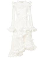 ZIMMERMANN Gelaagde maxi-jurk met bloemenpatch - Wit