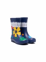 Stella McCartney Kids bottes de pluie à fleurs - Bleu