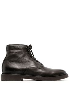 Officine Creative bottines en cuir à lacets - Marron