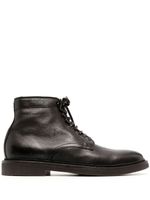 Officine Creative lace-up leather ankle boots - Marron