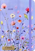2026 Lavender Wildflowers Weekly Planner (16 Months, Sept 2025 to Dec 2026)