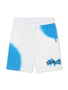 Marc Jacobs Kids short de sport à effet taches de peinture - Blanc