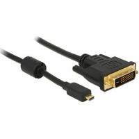 Delock 83586 HDMI-kabel Micro-D male > DVI 24+1 male 2 m - thumbnail