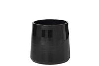 J-Line Ronde keramische kap zwart groot