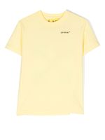 Off-White Kids t-shirt en coton à logo imprimé - Jaune