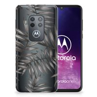 Motorola One Zoom TPU Case Leaves Grey - thumbnail