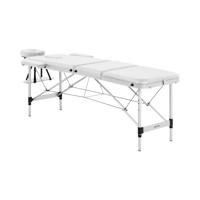 Inklapbare massagetafel - 185 x 60 x 59 cm - 180 kg - Wit