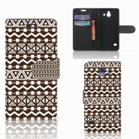 Huawei Ascend Y550 Telefoon Hoesje Aztec Brown