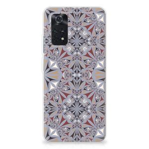 Xiaomi Poco M4 Pro 4G TPU Siliconen Hoesje Flower Tiles