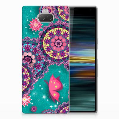 Sony Xperia 10 Plus Hoesje maken Cirkels en Vlinders Sony Xperia 10 Plus Hoesje maken Cirkels en Vlinders