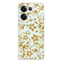 OPPO Reno8 Pro TPU Case Gouden Bloemen