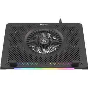 GENESIS Oxid 450 notebook cooling pad 39,6 cm (15.6 ) 2400 RPM Zwart