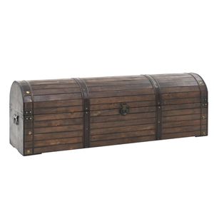 Opbergkist vintage stijl 120x30x40 cm massief hout