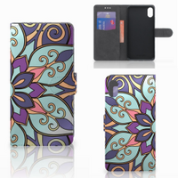 Apple iPhone Xs Max Hoesje Purple Flower - thumbnail