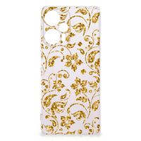 Xiaomi Poco F5 TPU Case Gouden Bloemen