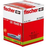 Fischer UX 10 x 60 R Universele pluggen 60 mm 10 mm 77872 50 stuk(s) - thumbnail