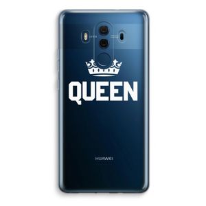 Queen zwart: Huawei Mate 10 Pro Transparant Hoesje