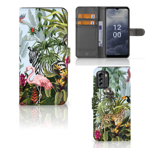 Telefoonhoesje met Pasjes voor Nokia G60 Jungle