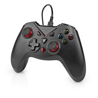 Gamepad | USB Type-A | USB Gevoed | PC | Aantal knoppen: 12 | Kabellengte: 1.60 m | Zwart - thumbnail