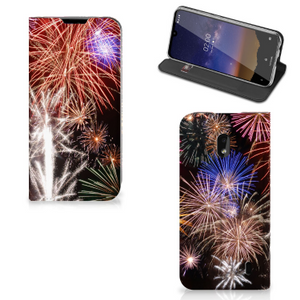 Nokia 2.2 Hippe Standcase Vuurwerk