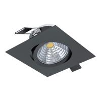 Eglo Richtbare led spot Saliceto vierkant - 6w - 2700K zwart 98611 - thumbnail