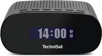 TechniSat TECHNIRADIO 50 - Compacte wekkerradio (DAB+, FM-wekker met groot LCD-display, dubbel alarm, hoofdtelefoonaansluiting, 1 watt, USB-voeding) zwart