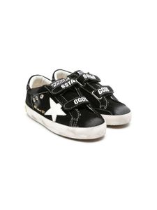 Golden Goose Kids baskets Old School en daim - Noir