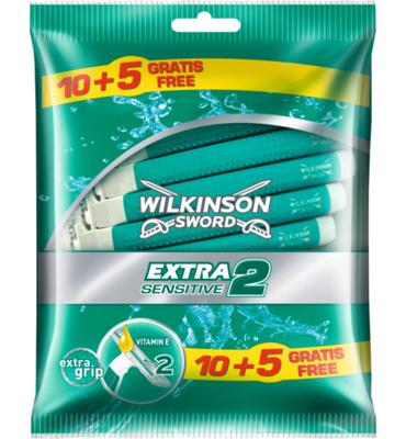 Wilkinson Wilkinson Extra2 Sensitive 10 + 5 (15st) Wilkinson Wilkinson Extra2 Sensitive 10 + 5 (15st)