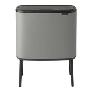 Brabantia Bo Touch Bin Afvalemmer 11 + 23 L - Mineral Concrete Grey