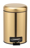 Wenko Leman afvalemmer 3 liter RVS goud mat