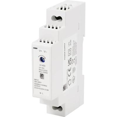 TRU COMPONENTS DPH-24015 DIN-rail netvoeding 24 V/DC 0.625 A 15 W Aantal uitgangen: 1 x Inhoud: 1 stuk(s)