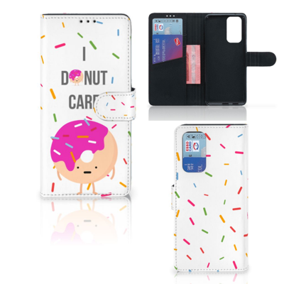 OnePlus 9 Pro Book Cover Donut Roze OnePlus 9 Pro Book Cover Donut Roze