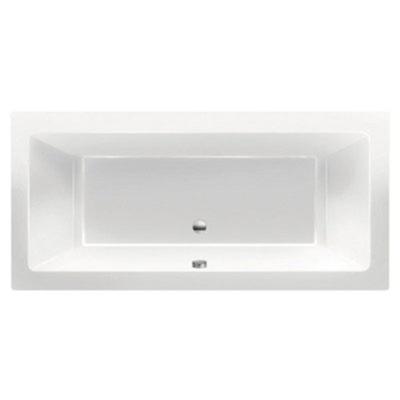 Ligbad Inbouw Xenz Society Rechthoek 1-2 Persoons Duobad 90x190x50cm Acryl Wit Hoogglans met Poten