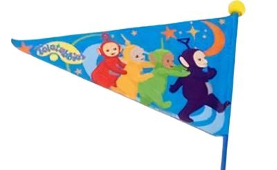 Widek fietsvlag Teletubbie junior 150 cm blauw Widek fietsvlag Teletubbie junior 150 cm blauw