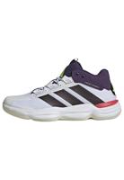 adidas Heren Courtstabil Indoor Performance Shoes, Cloud White/Aurora Met. / Aurora Plum, 46 2/3 EU