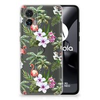 Motorola Edge 30 Neo TPU Hoesje Flamingo Palms