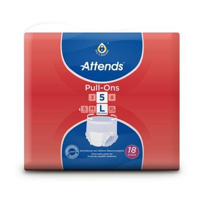 Attends Pull Ons Plus 5 Large 18 Stuks Attends Pull Ons Plus 5 Large 18 Stuks