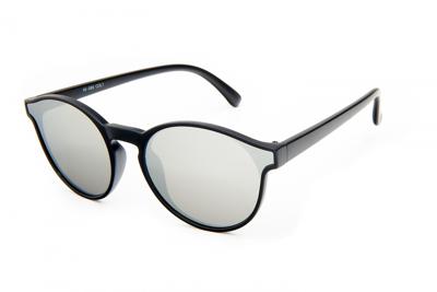 Kost zonnebril unisex matzwart/zilver (19 069)