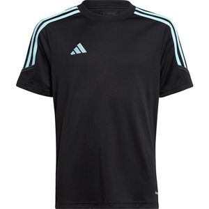 adidas Tiro 23 Club Training Shirt Kids - Opruiming - Kleding - Black/Blue - maat 140