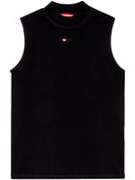 Diesel T-Mokky-Sl-Microdiv mock-neck top - Noir