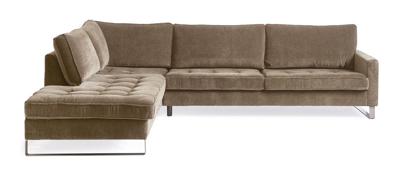 Rivièra Maison Loungebank 'West Houston' Links, Velvet, kleur Clay