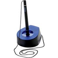 HAN Balpenstandaard Salsa, elegant, stijlvol, met robuuste metalen ketting voor een modern georganiseerd bureau, 1770-34, zwart-blauw