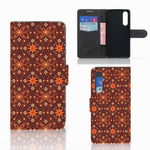 Huawei P30 Telefoon Hoesje Batik Brown