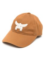 MCM casquette en coton à logo Essential appliqué - Marron