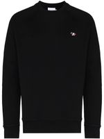 Maison Kitsuné sweat Flag Fox en coton - Noir