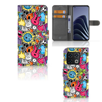 OnePlus 10 Pro Wallet Case met Pasjes Punk Rock - thumbnail