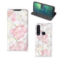 Motorola G8 Plus Smart Cover Lovely Flowers - thumbnail