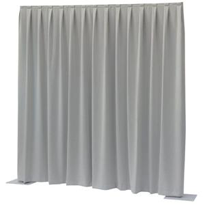 Wentex P&D Curtain Dimout 300x400 Pipe & Drape geplooid gordijn lichtgrijs