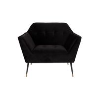 Dutchbone Kate fauteuil Black - thumbnail