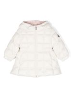 Moncler Enfant veste matelassée à patch logo - Blanc - thumbnail